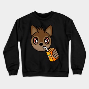 Orange Juice Bat Count Chiroptera Crewneck Sweatshirt